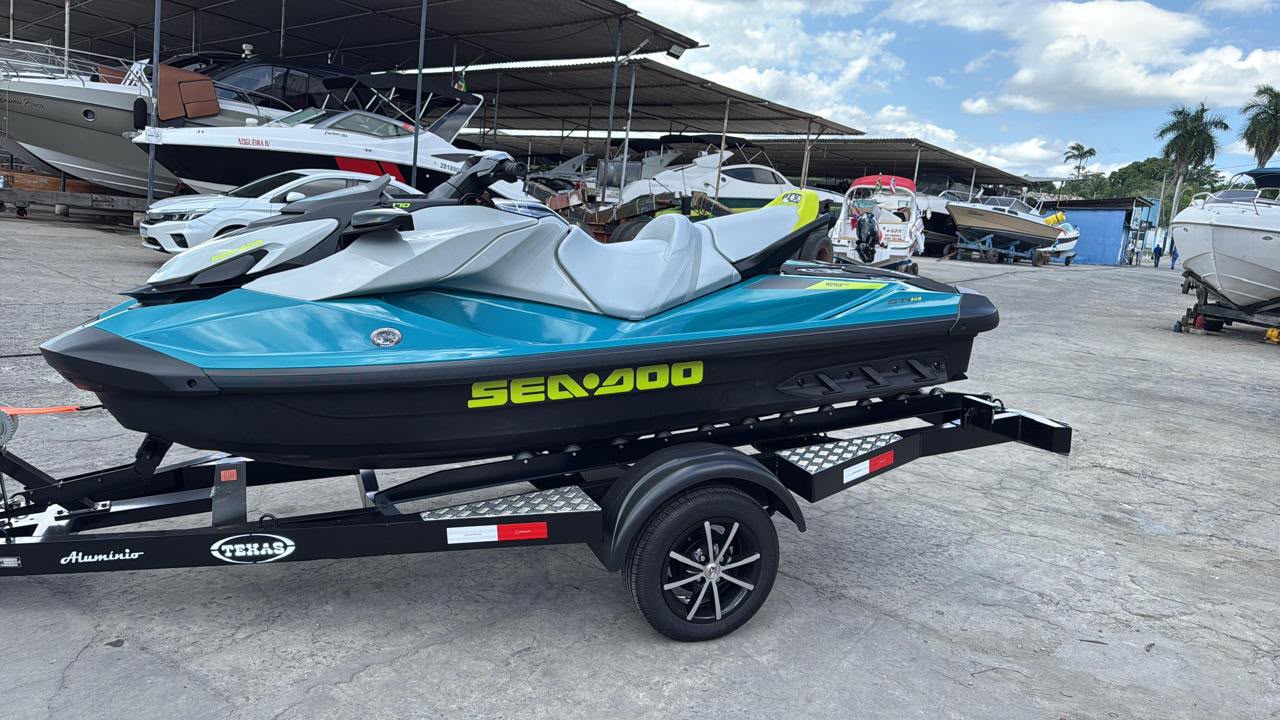 Jet Ski Sea-Doo GTI SE — Azul e Verde — foto 1